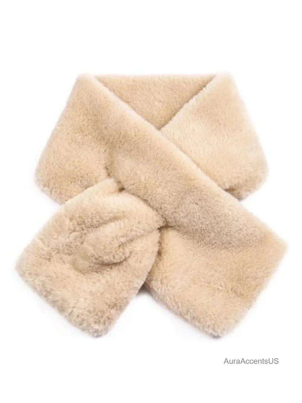 Faux Fur Scarf for Women - Cozy Winter Neck Warmer with Loop Design
